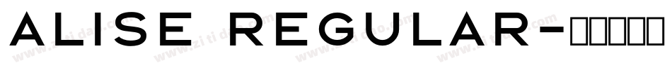 alise Regular字体转换